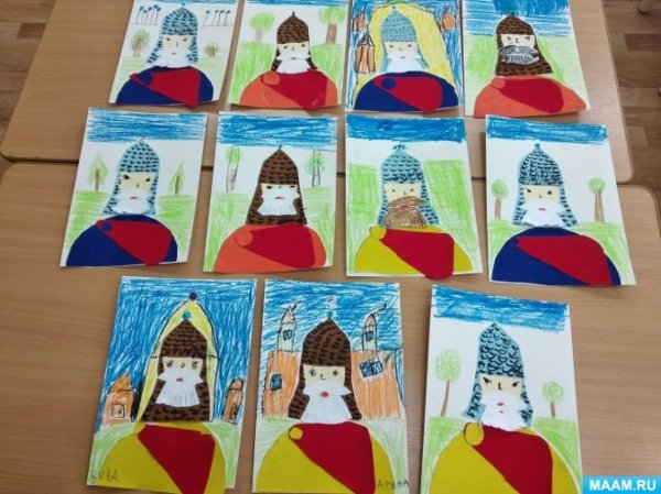 Рисование богатырь в подготовительной группе