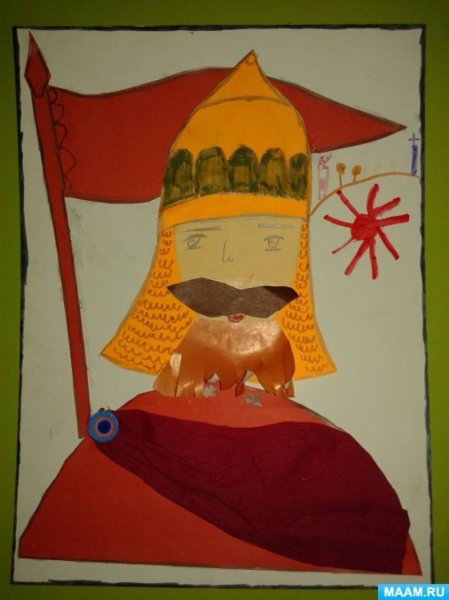 Рисование богатыря в подготовительной группе в детском