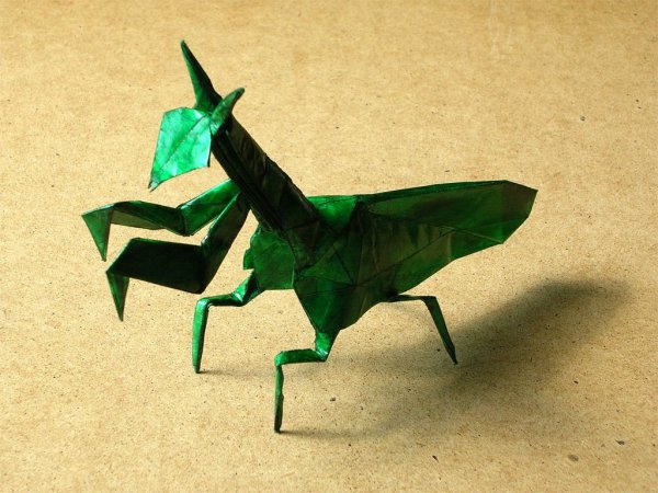 Оригами из бумаги насекомые