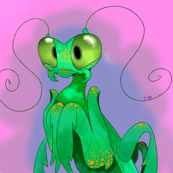 Богомол арт