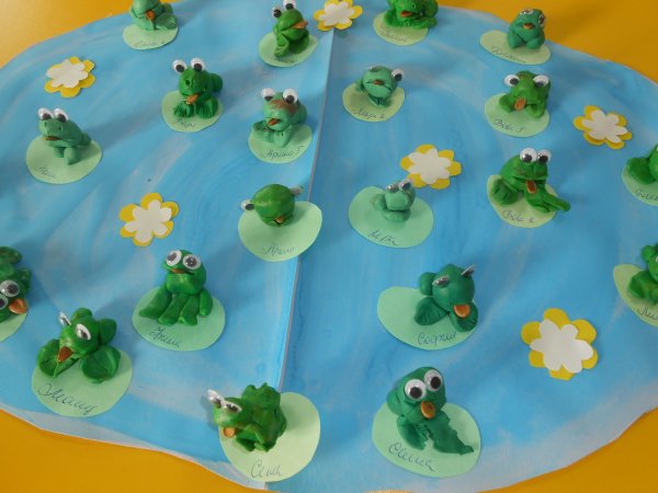 Коллективная работа Веселые лягушки