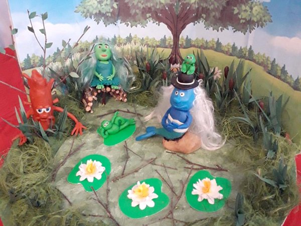 Декорации болота в детском саду