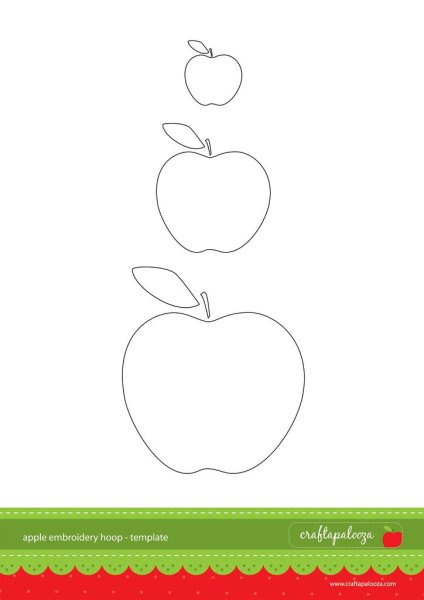 Яблочки шаблоны для вырезания