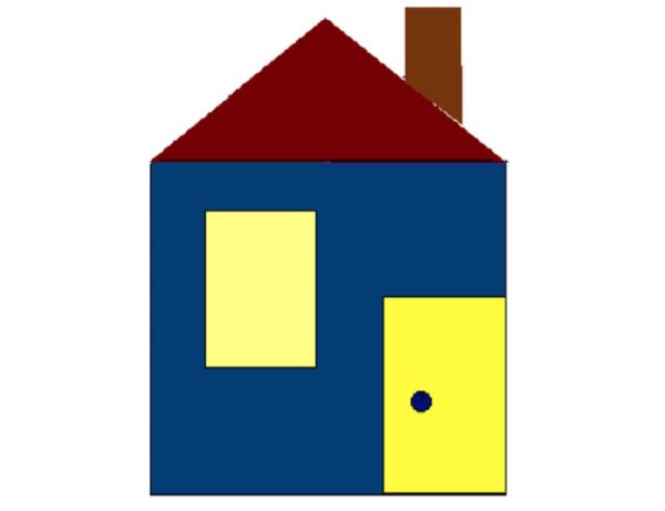 Аппликация домик