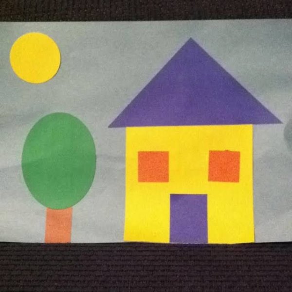 Аппликация из геометрических фигур