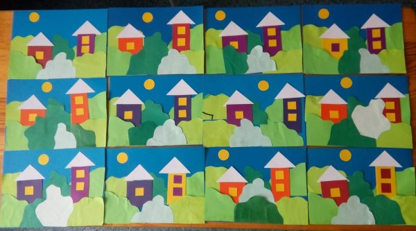 Аппликация в средней группе