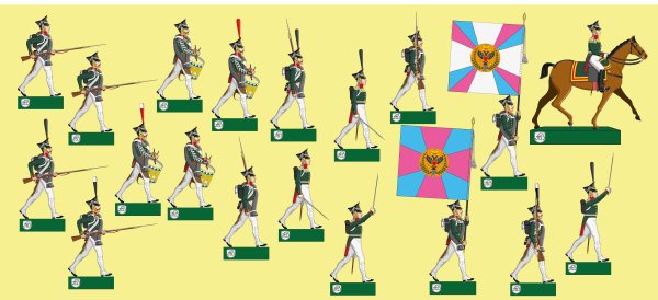 Пехотные полки русской армии 1812