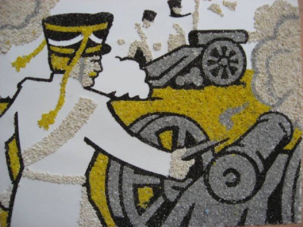 Аппликация на тему Бородино