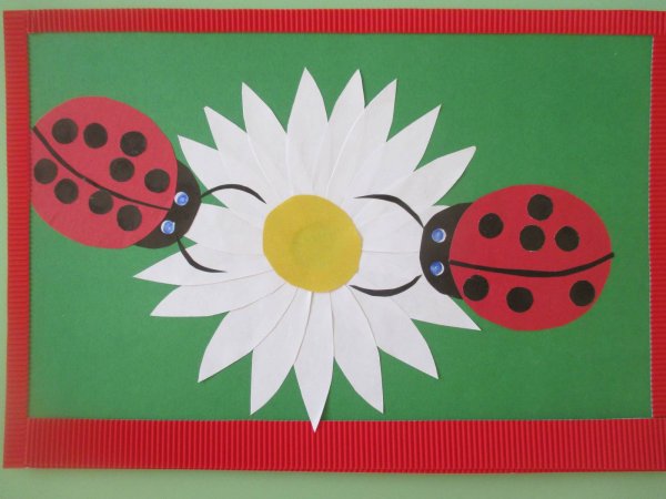 Сюжетная аппликация из бумаги