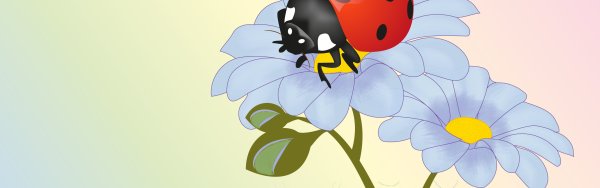 Фон Божьи коровки для детского сада