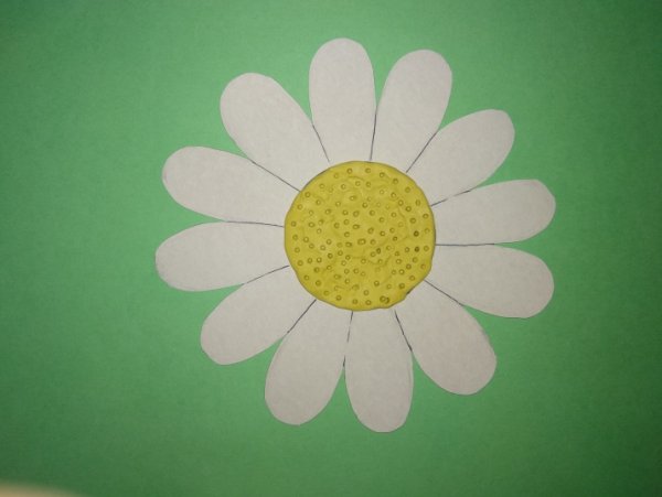 Ромашка для пластилинографии