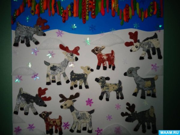 Лепка Северные животные в подготовительной группе