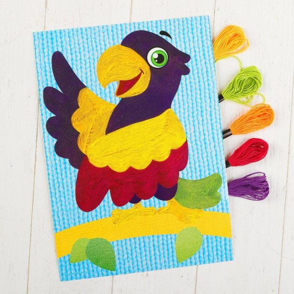 Аппликация попугай