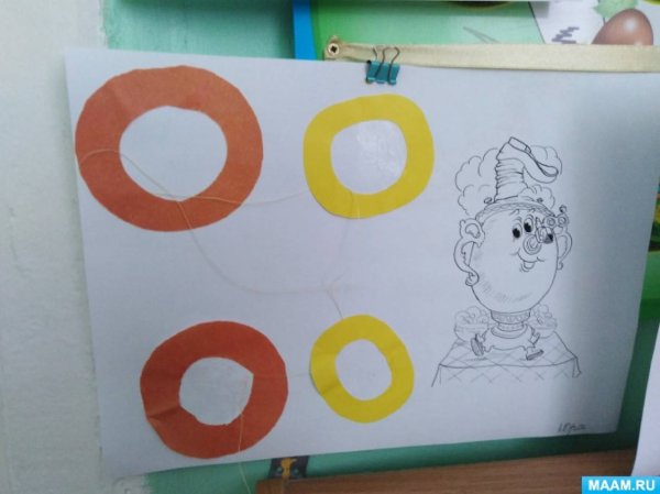 Аппликация бублики баранки