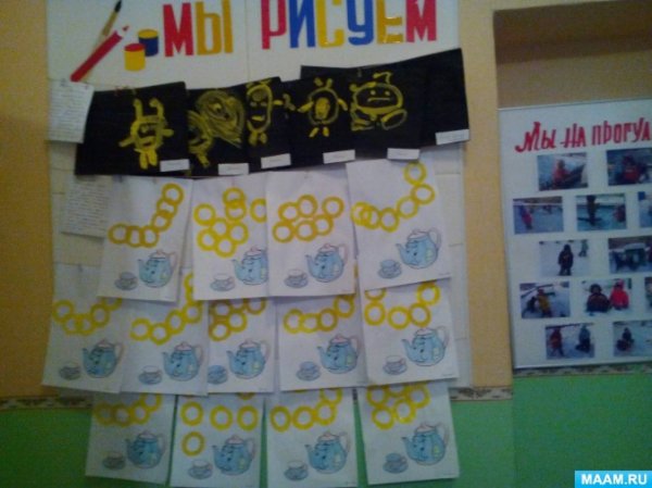 Рисование бублики баранки в младшей группе