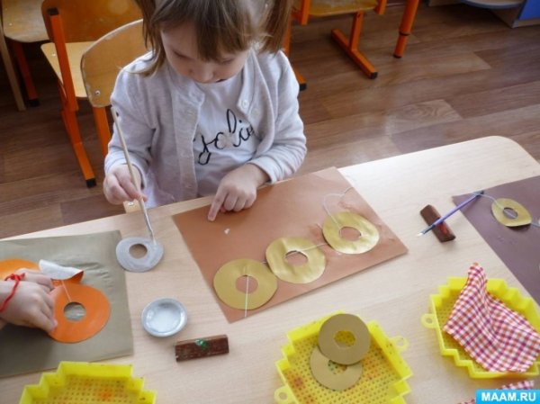 Рисование младшая гр бублики для детей