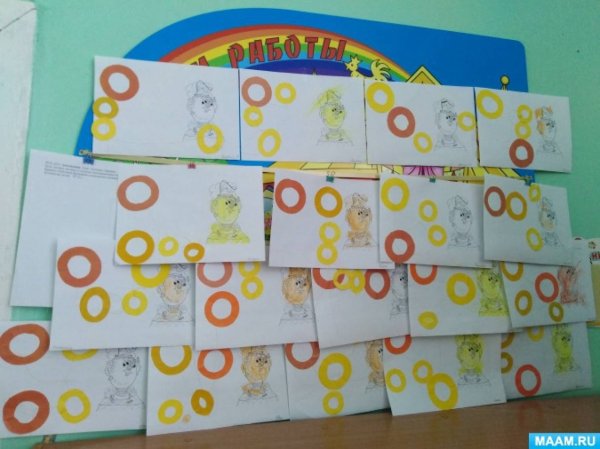 Занятие по рисованию в младшей группе