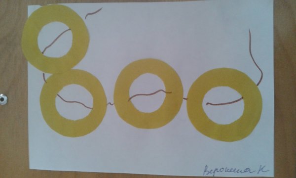 Рисование бублики баранки в младшей группе