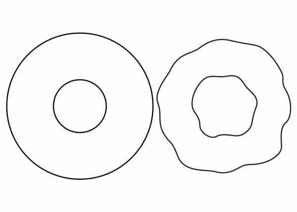Пончик шаблон