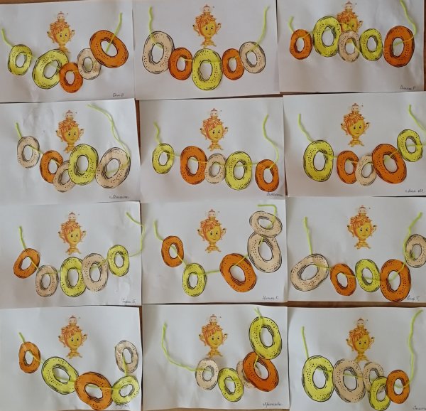 Рисование бублики баранки в младшей группе