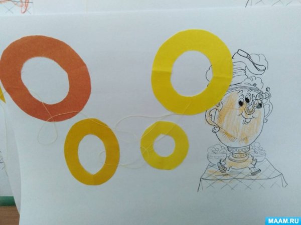 Рисование Бублик младшая группа