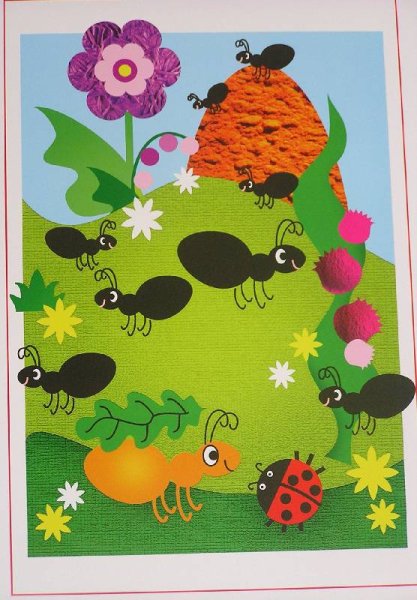 Летние аппликации для детей