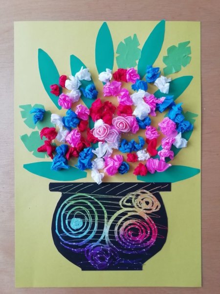 Аппликация букет