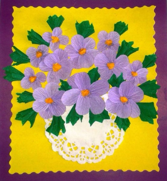 Аппликация цветов