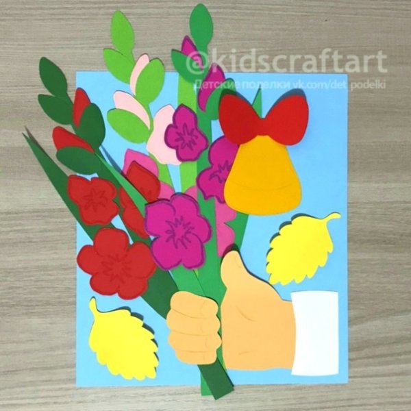 Аппликация букет цветов