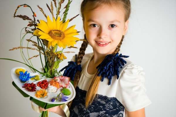 Букет для первоклассника девочки