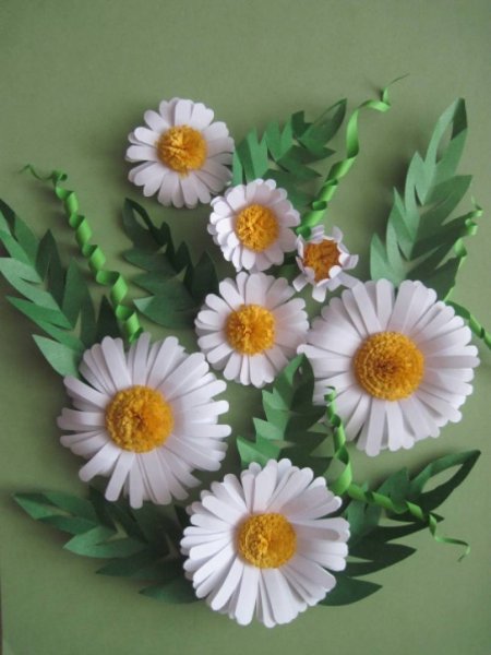 Поделка Ромашка из бумаги