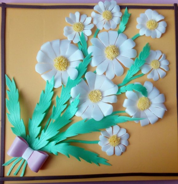 Поделка Ромашка из бумаги