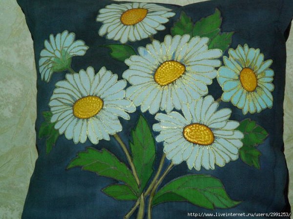 Тканевая аппликация Ромашка