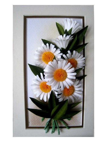 Объемное панно с цветами