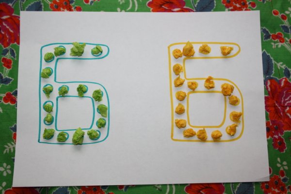 Аппликация буквы