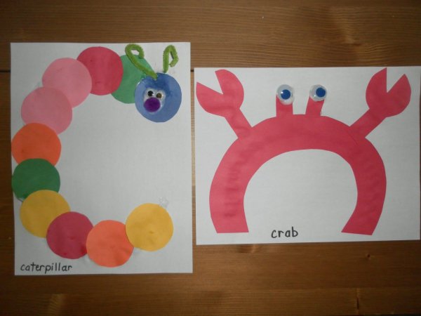 Аппликация на тему буква о