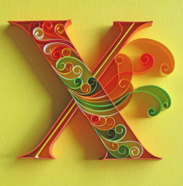 Аппликация буквы