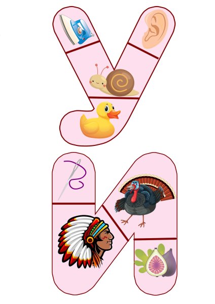 Пазл Собери букву