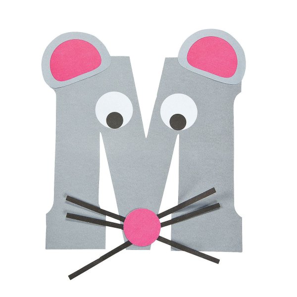 Аппликация буква м