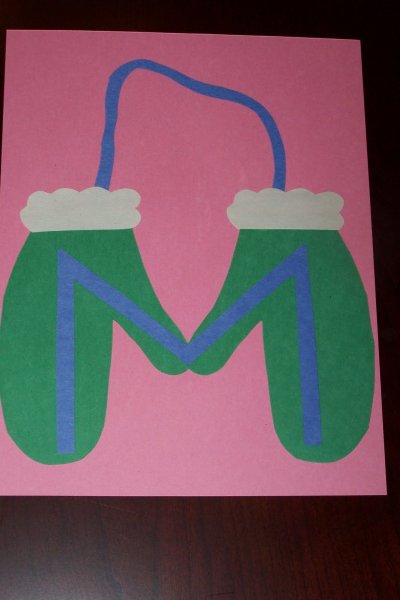 Аппликация буквы алфавита