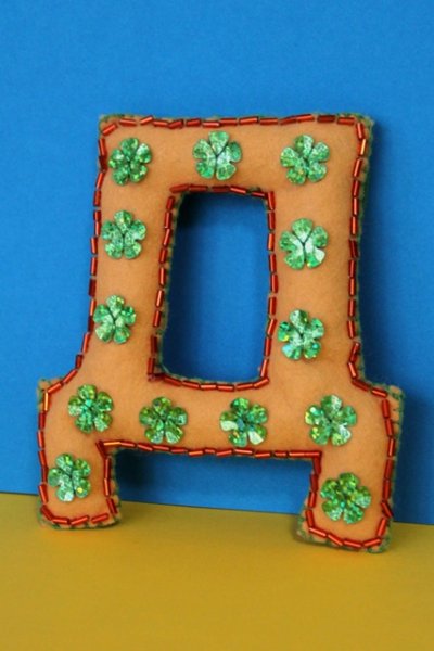 Аппликация буква д