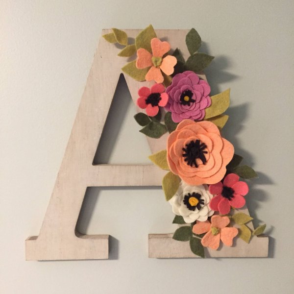 Объемная буква поделка