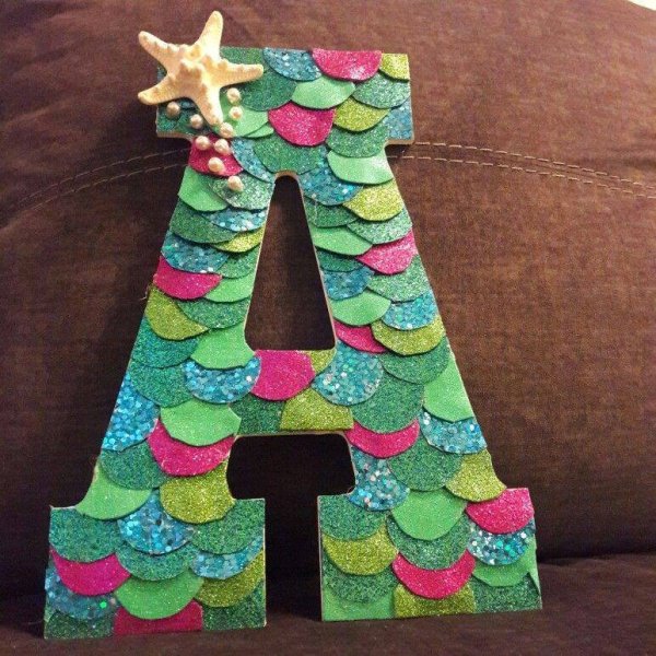 Поделка буква своими руками