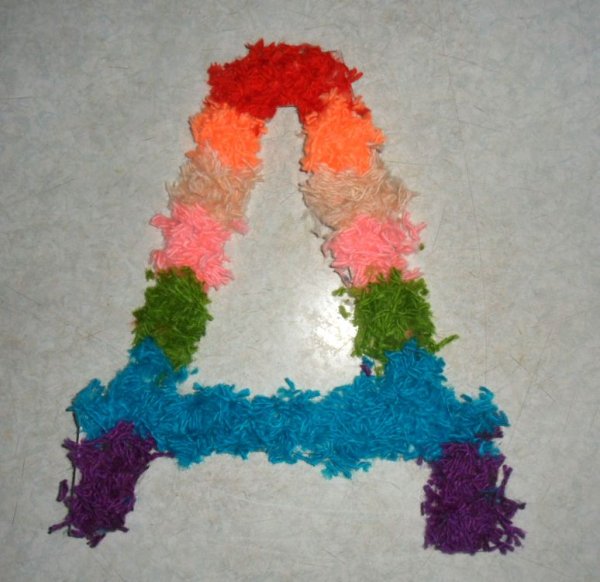 Поделка буква своими руками