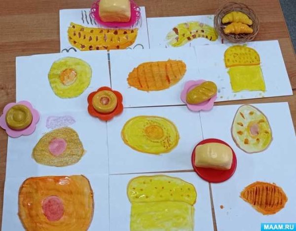 Рисование в старшей группе на тему хлебобулочные изделия