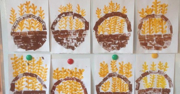 Рисование хлебобулочные изделия средняя группа