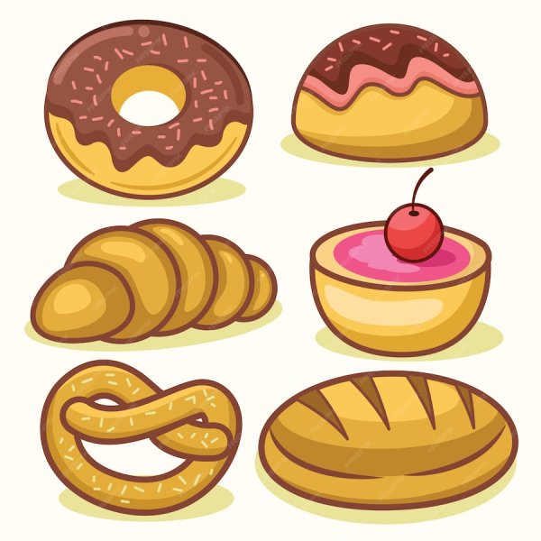 Плюшки нарисованные