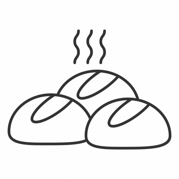 Булочка раскраска для детей