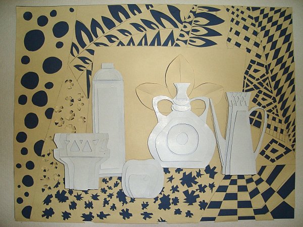 Натюрморт из бумаги