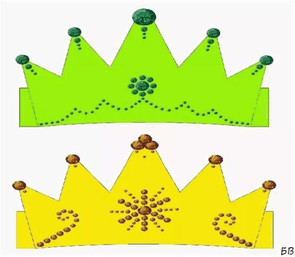 Корона для девочки из бумаги